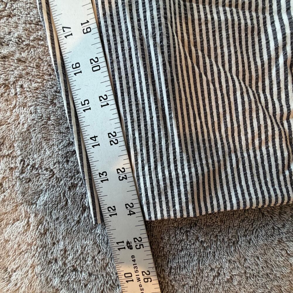 Calvin Klein Pull-On Belted Seersucker Pants Cropped Wide Leg Preppy Beachy - Picture 11 of 12